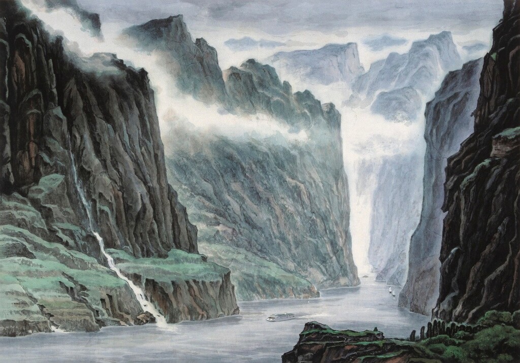 三峡记忆——记当代艺术家伍必端三峡写生画展_三峡博物馆